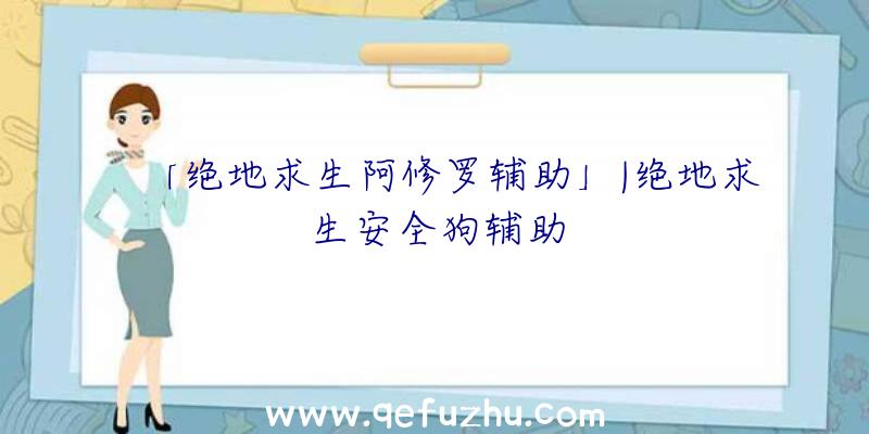 「绝地求生阿修罗辅助」|绝地求生安全狗辅助